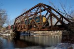 CSXT 2548 Leads RUPO over the Dead River